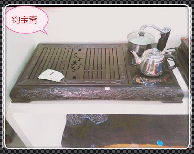 福建龙泉黑檀木长82宽45cm新款产品特价正品精美茶盘茶海茶具真品