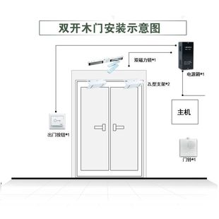 木门玻璃门专用锁 中控门禁配套280kg磁力锁电磁锁