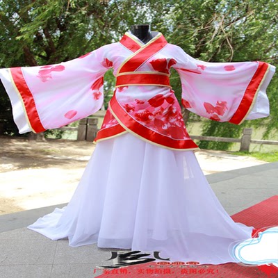 高档古装汉服襦裙女装古代贵妃公主曲裾仙女飘逸cosplay演出服装
