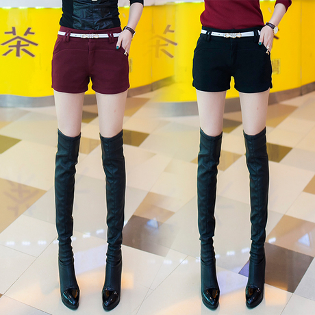 淘宝网购物-女装2014新款<em>秋冬款</em>细毛呢<em>短裤</em>女