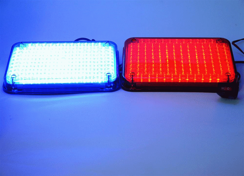 岗亭爆闪大方灯 12v24vled报警灯 红蓝警示灯爆闪灯