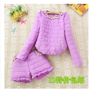 【图】2014冬季新款女装韩版<em>小香风套装</em>休闲