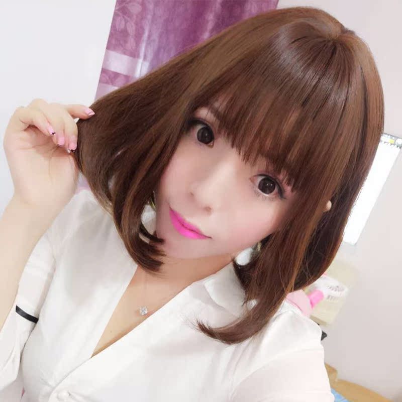 正品打折假发女空气刘海短卷发梨花头自然逼真可爱内扣假发卷发微卷假发套 原价88.00元 现价29.80元包邮抢购专卖店品牌专卖