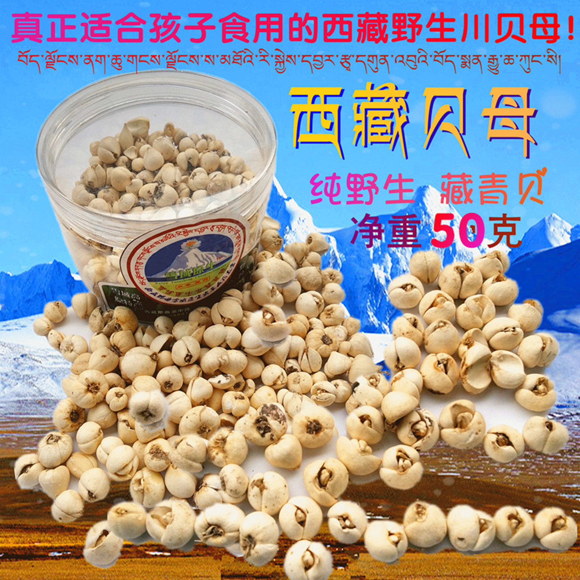 吐蕃御方西藏贝母  西藏中药材土特产  野生川贝母  特级藏青贝