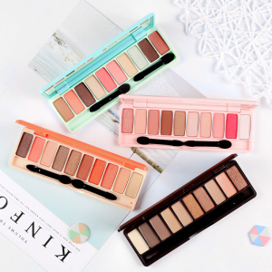 十色西柚色眼影盘桃花妆