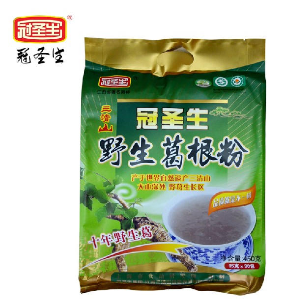 包邮买3送1冠圣生十年野生葛根粉450克礼包 江西三清山有机纯葛粉