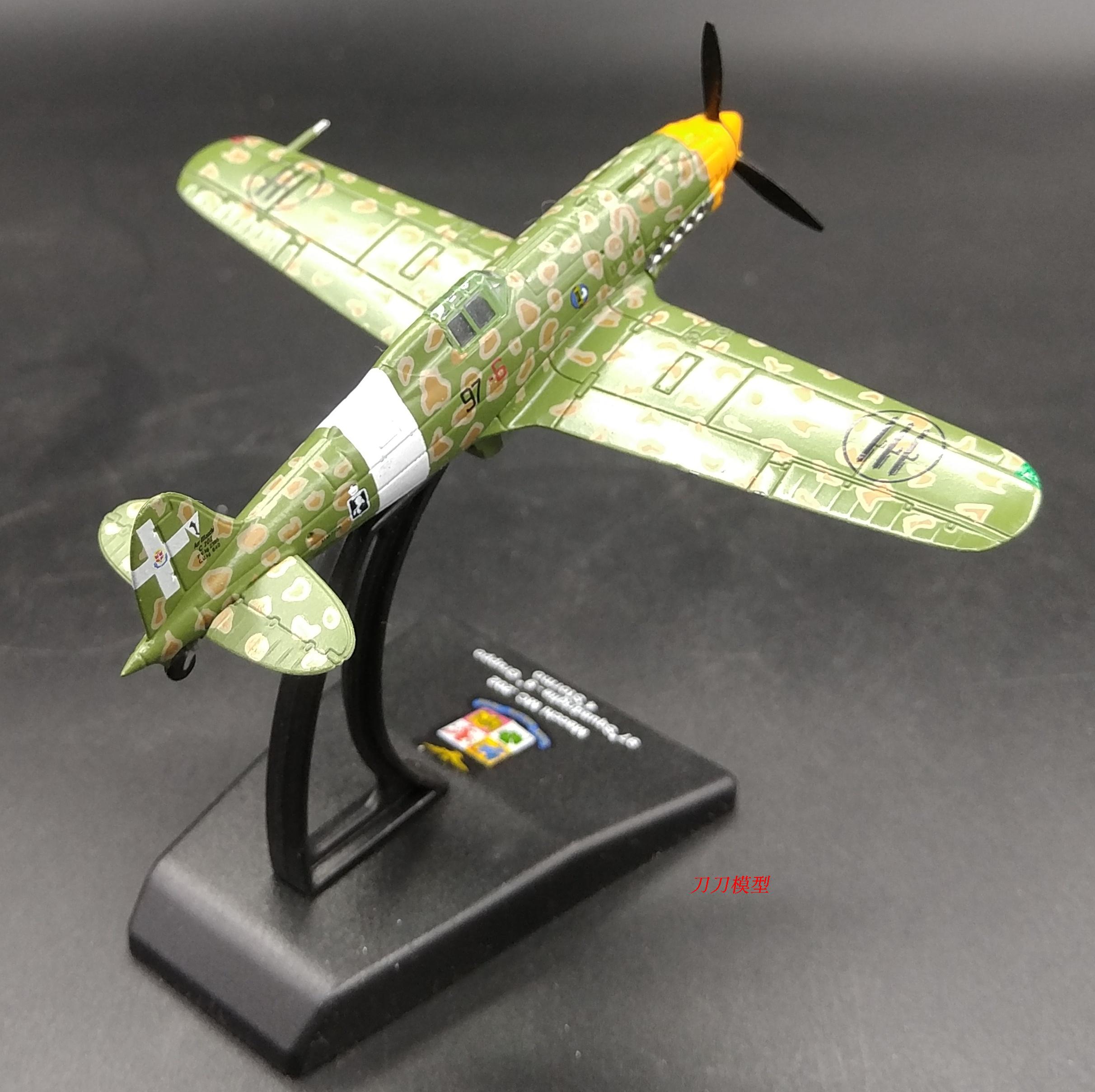1:100 二战意大利空军 马基mc202 战斗机 合金飞机模型 leo09