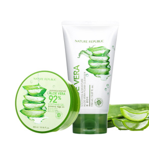 自然共和国芦荟胶洗面奶护肤套装