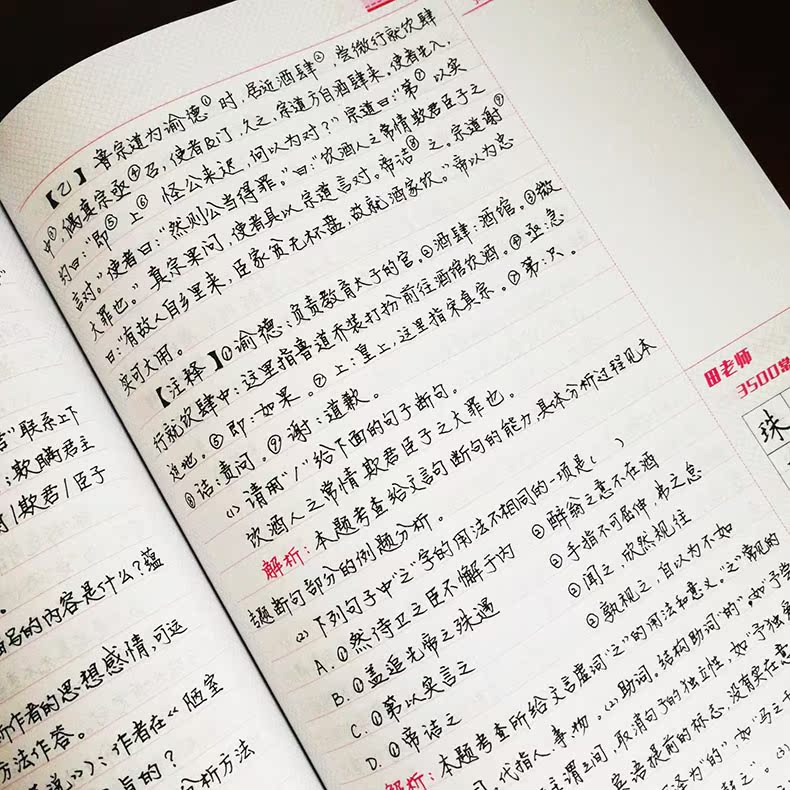 【华版文化】2018衡水中学状元手写笔记初中语文中考语文笔记语文知识