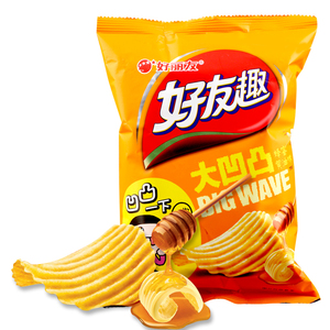 好丽友好友趣切片型马铃薯片45g*7袋