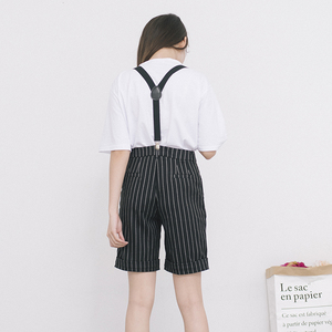 复古英伦风竖条纹西装短裤