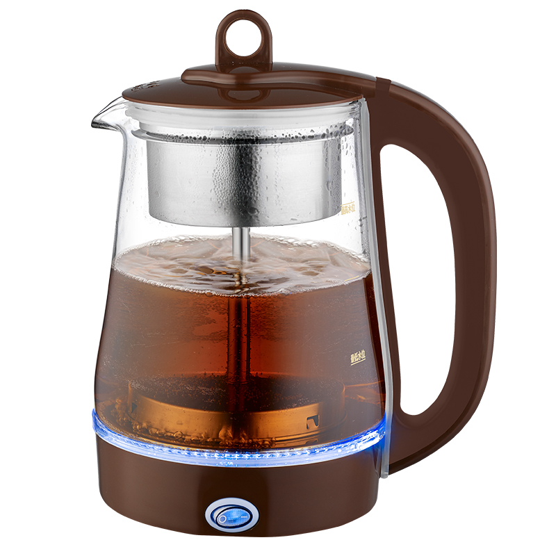 茶时代qy-b22煮茶器黑茶玻璃电热水壶全自动保温烧水壶蒸汽电茶壶