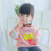 儿童无袖 卫衣 卫衣2017秋季新款 春秋装 个性 女童蝙蝠袖 大耳象童装