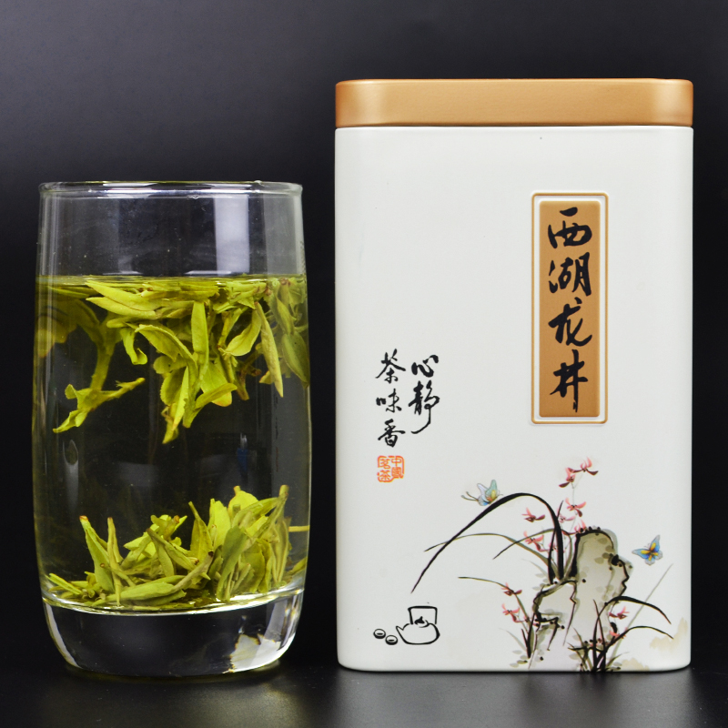 正宗西湖龙井礼盒装 春茶绿茶浓香型 茶叶2016新茶 罐装100g包邮