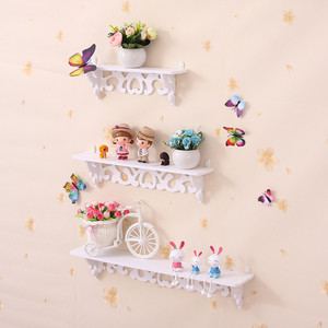 墙上简约现代背景置物架