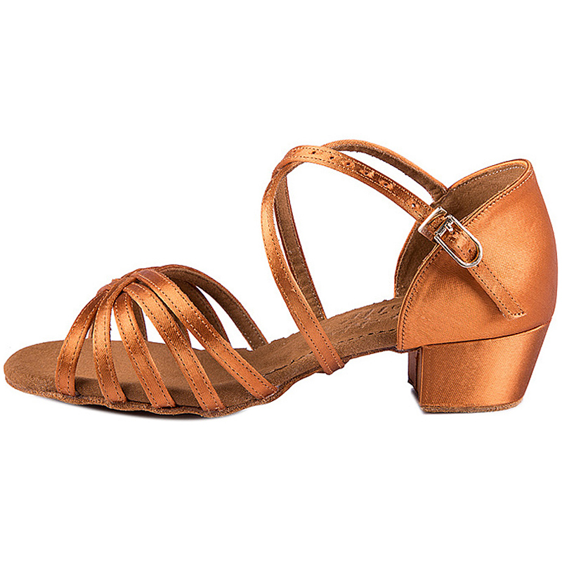 贝蒂正品少儿女童拉丁舞鞋儿童女孩跳舞鞋中跟软底练功舞蹈鞋603 - 360购物