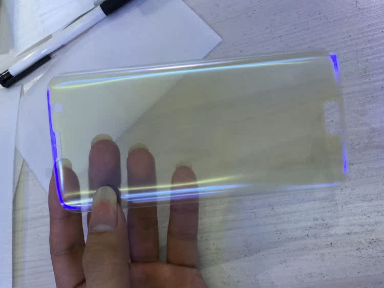 三星s7edge钢化膜透明抗蓝光防近视3d曲屏防