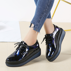 XMM漆皮松糕鞋女