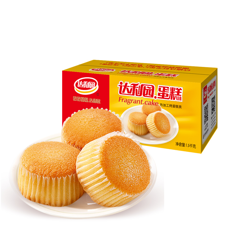 达利园蛋糕1500g早餐食品 面包糕点小吃点心礼盒装零食大礼包整箱