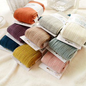 日韩春秋针织麻花连裤袜