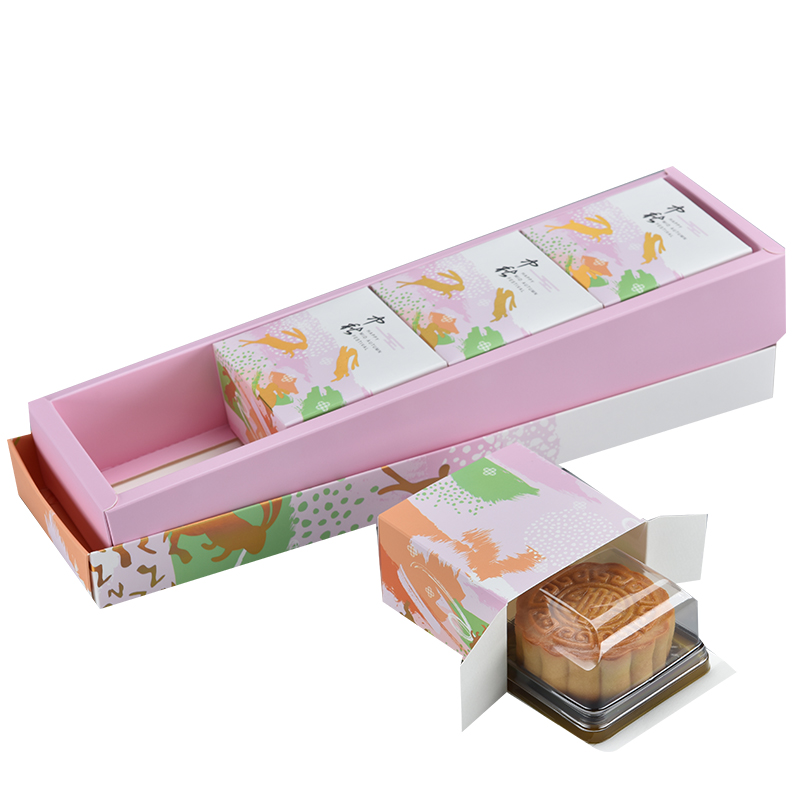 【品厨烘焙 展艺长方形月饼包装盒套装】蛋黄酥绿豆糕饼干纸盒子