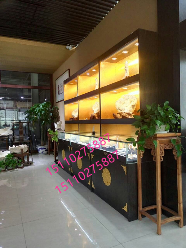 珠宝玉器展柜展示柜货架佛牌展柜木质展柜翡翠古玩文玩工艺品展柜