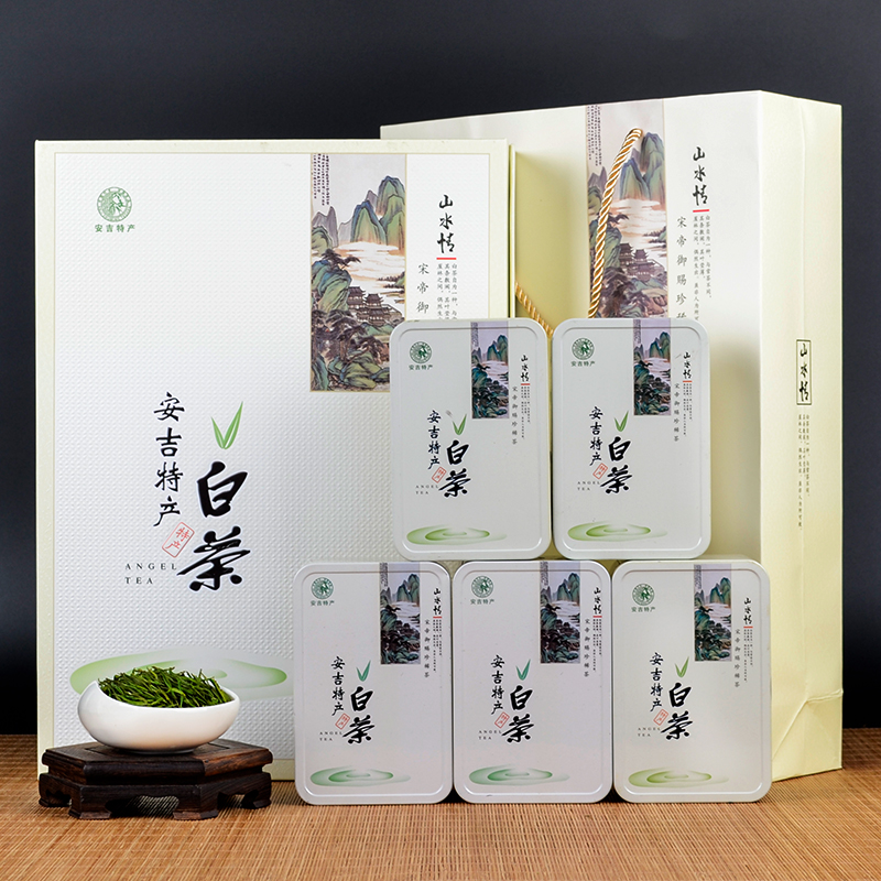 安吉白茶2016新茶 正宗高山珍稀绿茶春茶 茶叶礼盒装茶农直销包邮