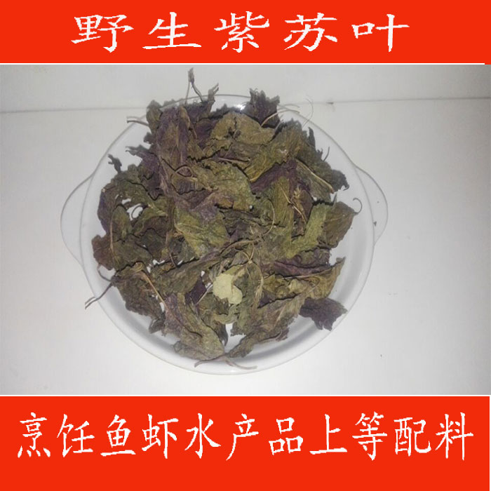16年新鲜野生纯天然紫苏叶 自然晒干 去腥烧鱼虾蟹解表散寒中药材