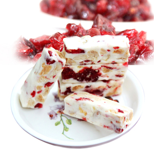 手工蔓越莓牛轧糖500g盒装