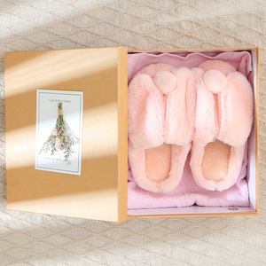 冬季可爱毛毛棉拖鞋