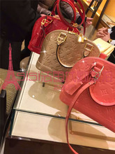 法国专柜正品代购LV 路易威登alma bb 漆皮手袋贝壳包女包M90174