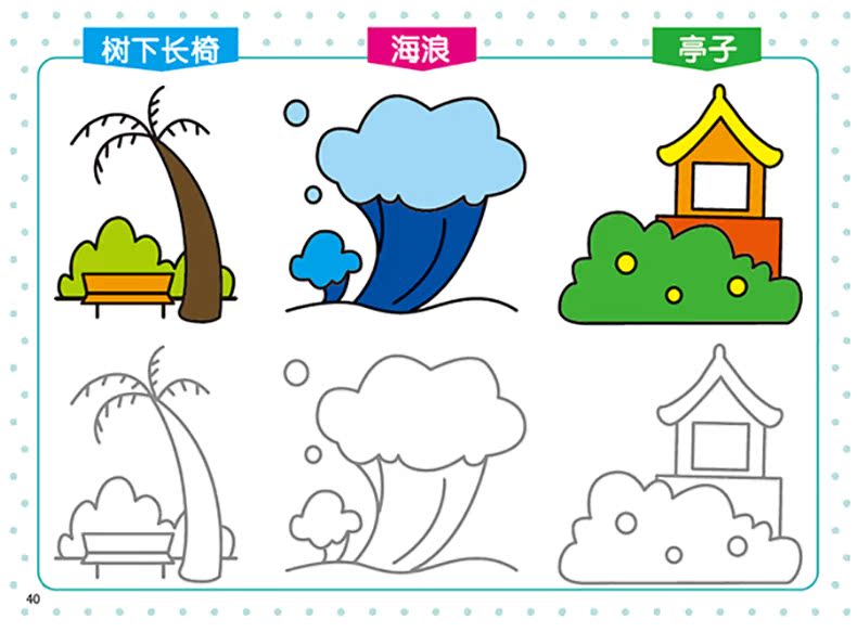 人物/风景/卡通形象 聪明宝宝手绘学画 3-6-10岁幼启蒙儿童画画书简笔