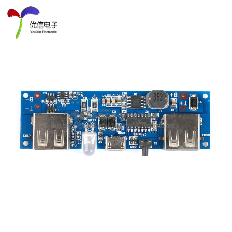 dc-dc降压稳压充电 5v输出usb稳压电源模块 太阳能手摇发电 t18