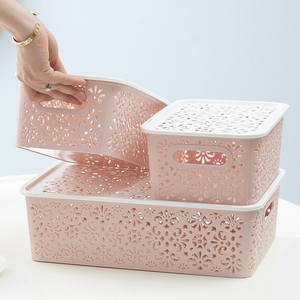 塑料化妆品收纳盒镂空