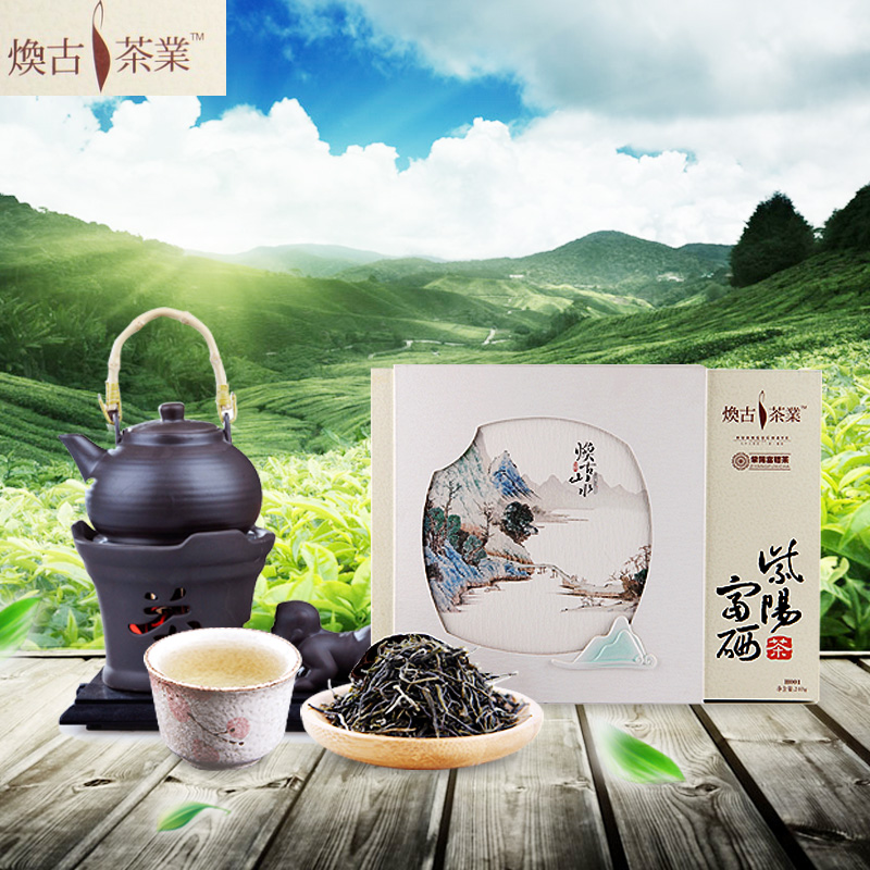 240g礼盒装陕西安康特产富硒茶包邮2016新茶紫阳富硒茶叶特级毛尖