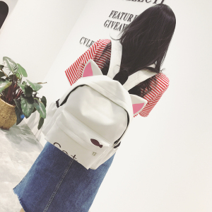 学生潮帆布双肩包旅行背包