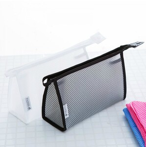 小号防水透明网纱化妆包