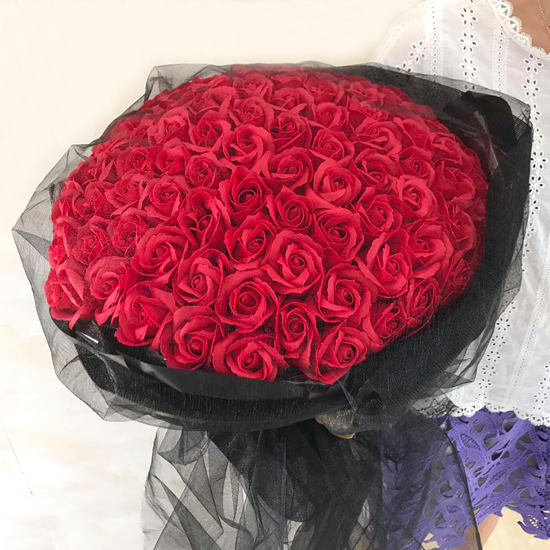 原创手工艺品52朵永生香皂花玫瑰花 送女生生日礼物高端定制