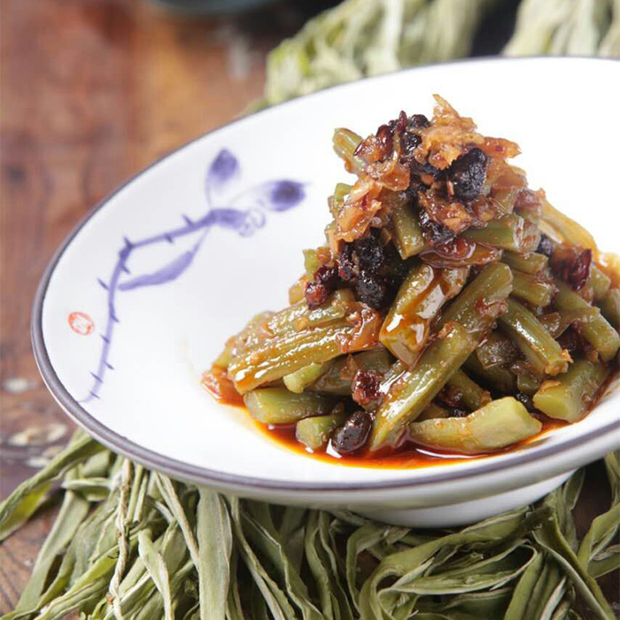 响菜山野菜土特产调味豆豉椒贡菜200g香辣风味休闲美食品开袋即食