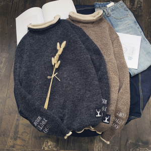 学生bf小高领毛衣