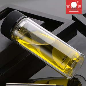 富光双层便携玻璃杯