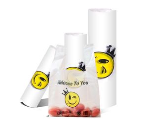 笑脸背心袋购物袋50只