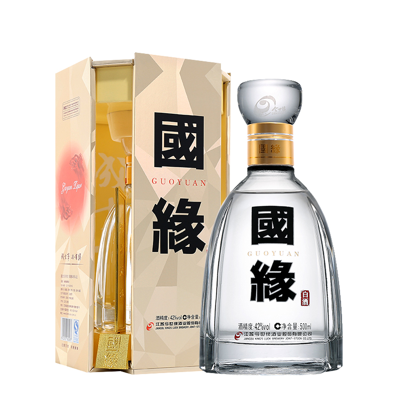 【酒厂自营】今世缘40度淡雅国缘 浓香型白酒500ml*6瓶整箱礼盒装