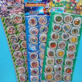 儿童玩具圆形卡片小圆卡片硬纸卡片加厚塑料卡vip卡熊出没奥特曼