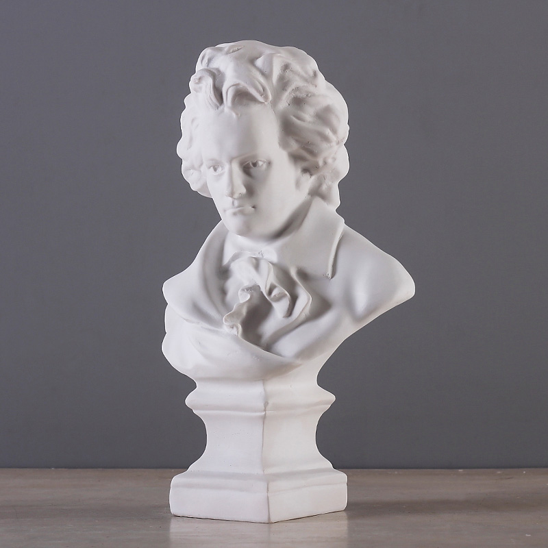 北欧贝多芬头像雕塑人物雕像工艺品音乐家钢琴励志客厅摆设