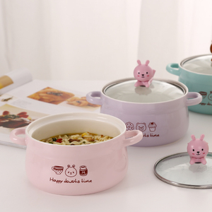 韩国卡通餐具创意泡面碗