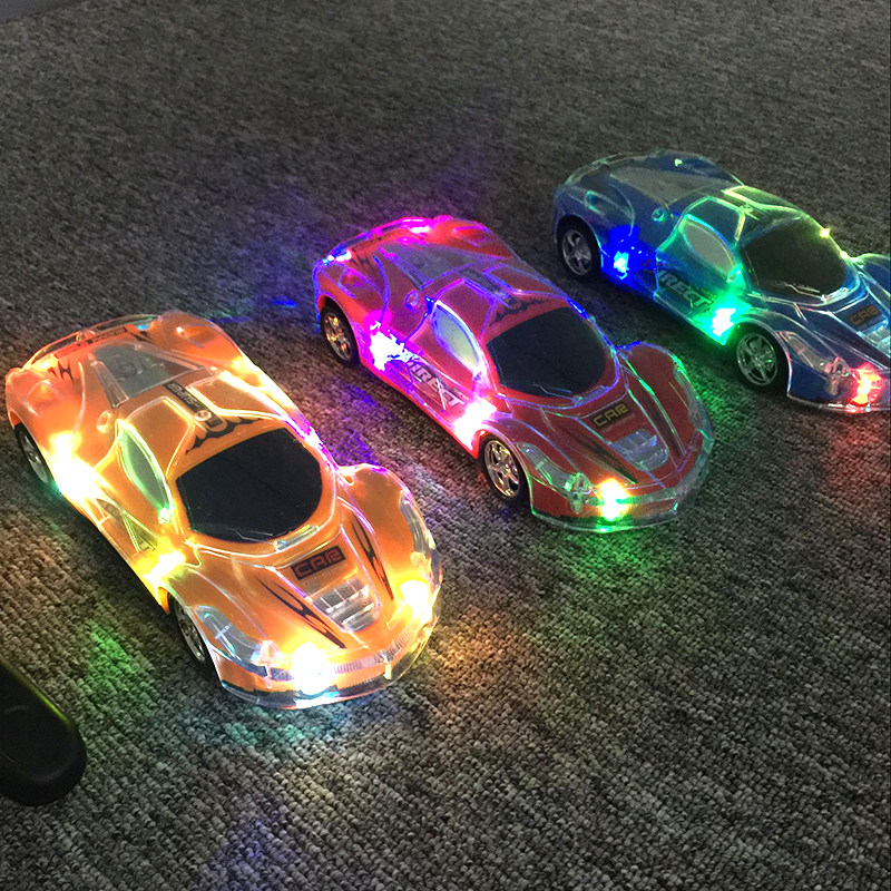儿童仿真无线遥控车玩具电动七彩炫光灯汽车高速漂移赛车男孩礼物
