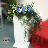 商务台花 实体花店专送 深圳会议用花 包邮 签到台桌花 演讲台鲜花