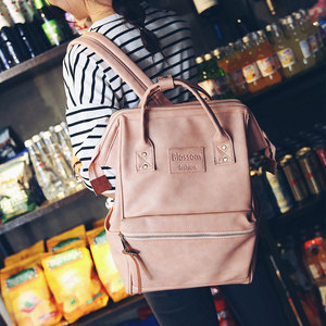 复古防水双肩背包