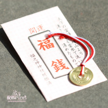 福钱饰品 日本特色纪念品五円缘分硬币 现货